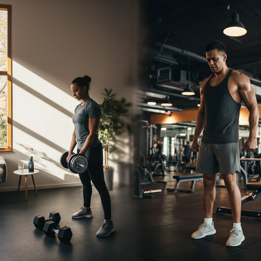 Strength Training at the Gym vs at Home: Which Option is Best for You?